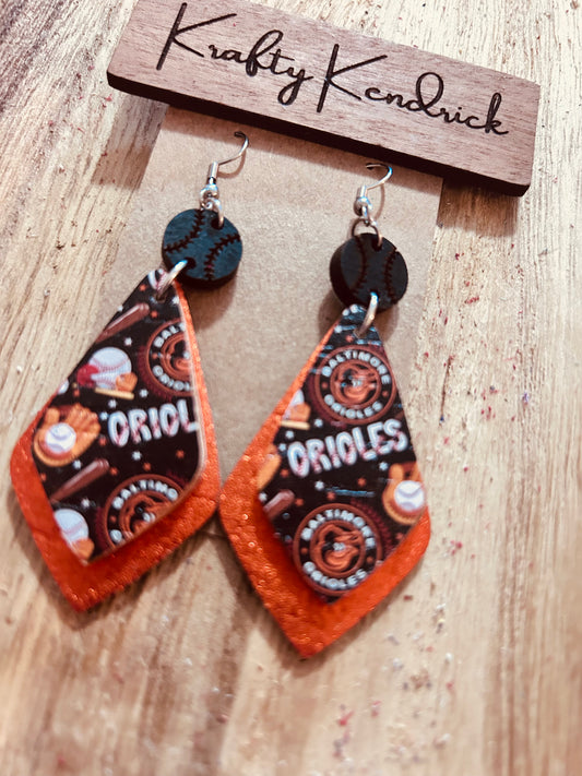 Orioles Dangle earrings