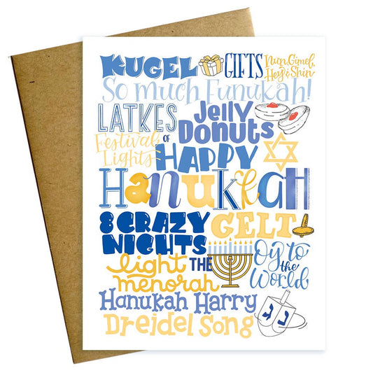 Hanukkah Type Mashup Card