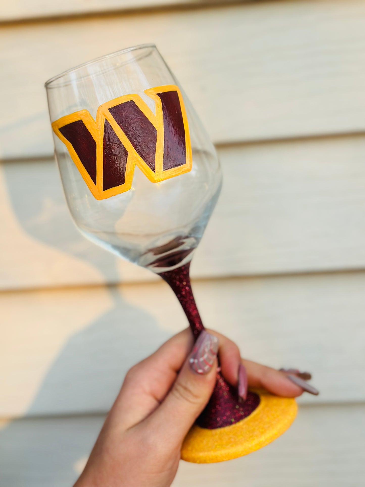 Hand-Painted Decorative Wine Glasses 24oz & 26oz