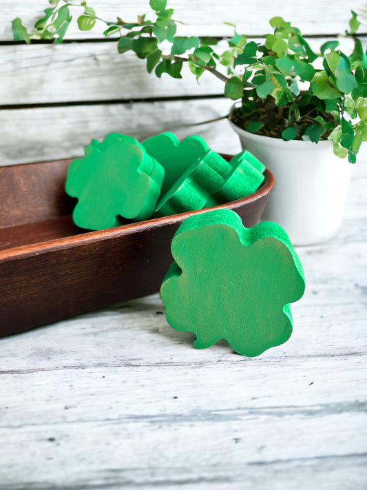 Rustic MINI Wood St Patrick’s Day Clovers - set of 3