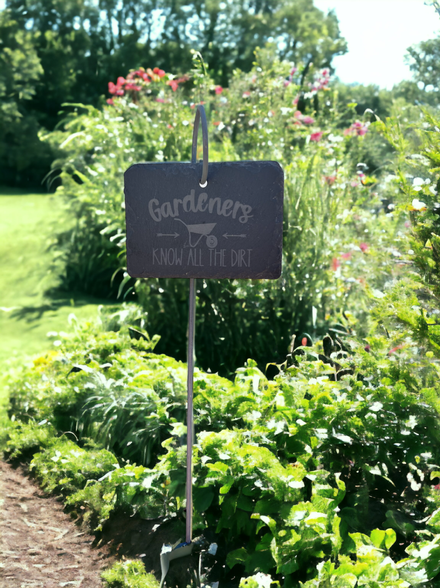 Gardeners Know All The Dirt Slate Plant Marker