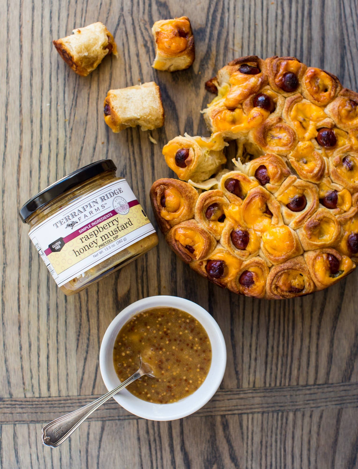 Raspberry Honey Mustard Pretzel Dip