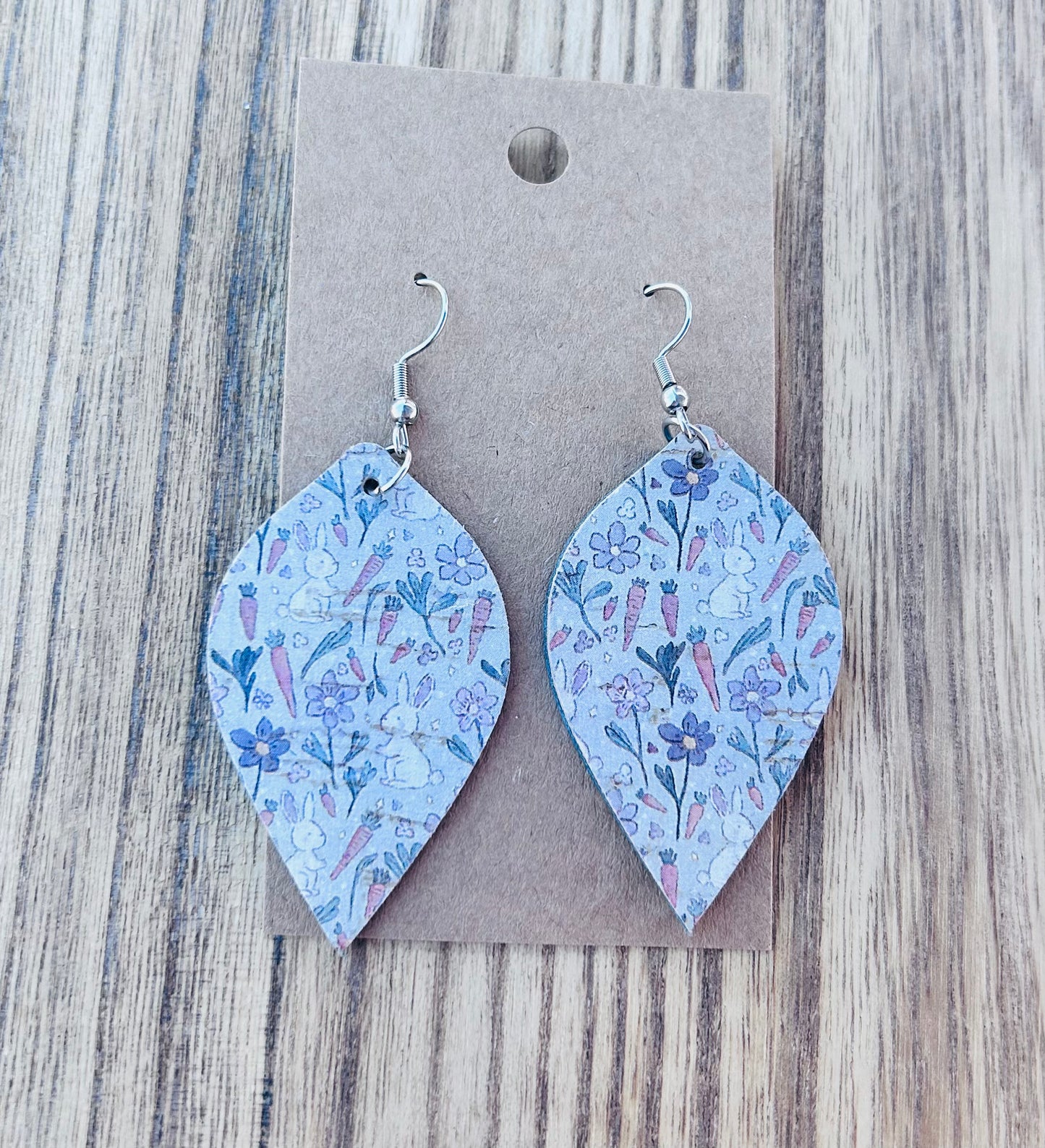 Easter pattern dangle earrings