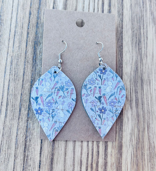 Easter pattern dangle earrings