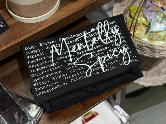 Mentally Spicy V-Neck Tee