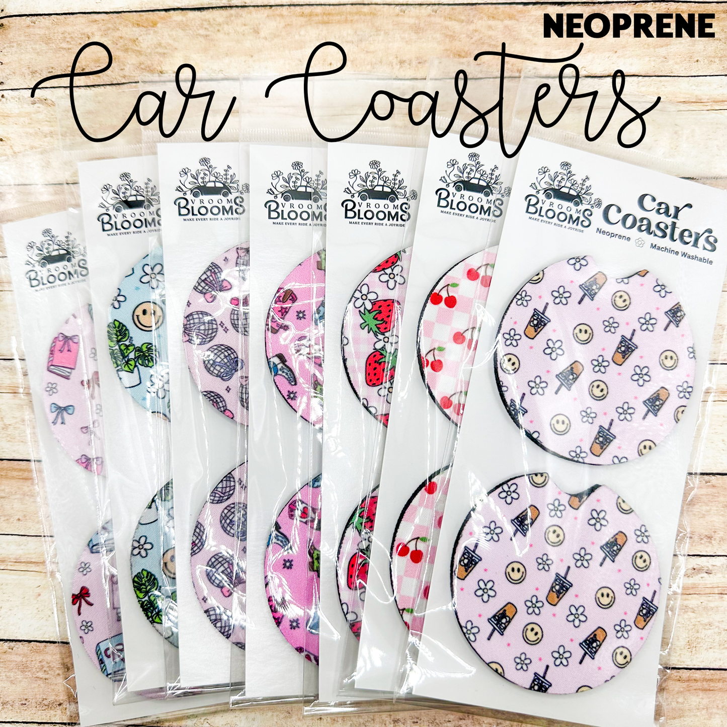 Car Coaster Set - Neoprene 