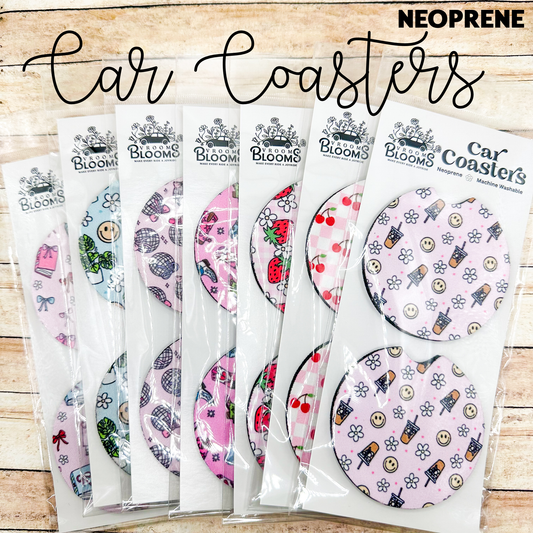 Car Coaster Set - Neoprene 