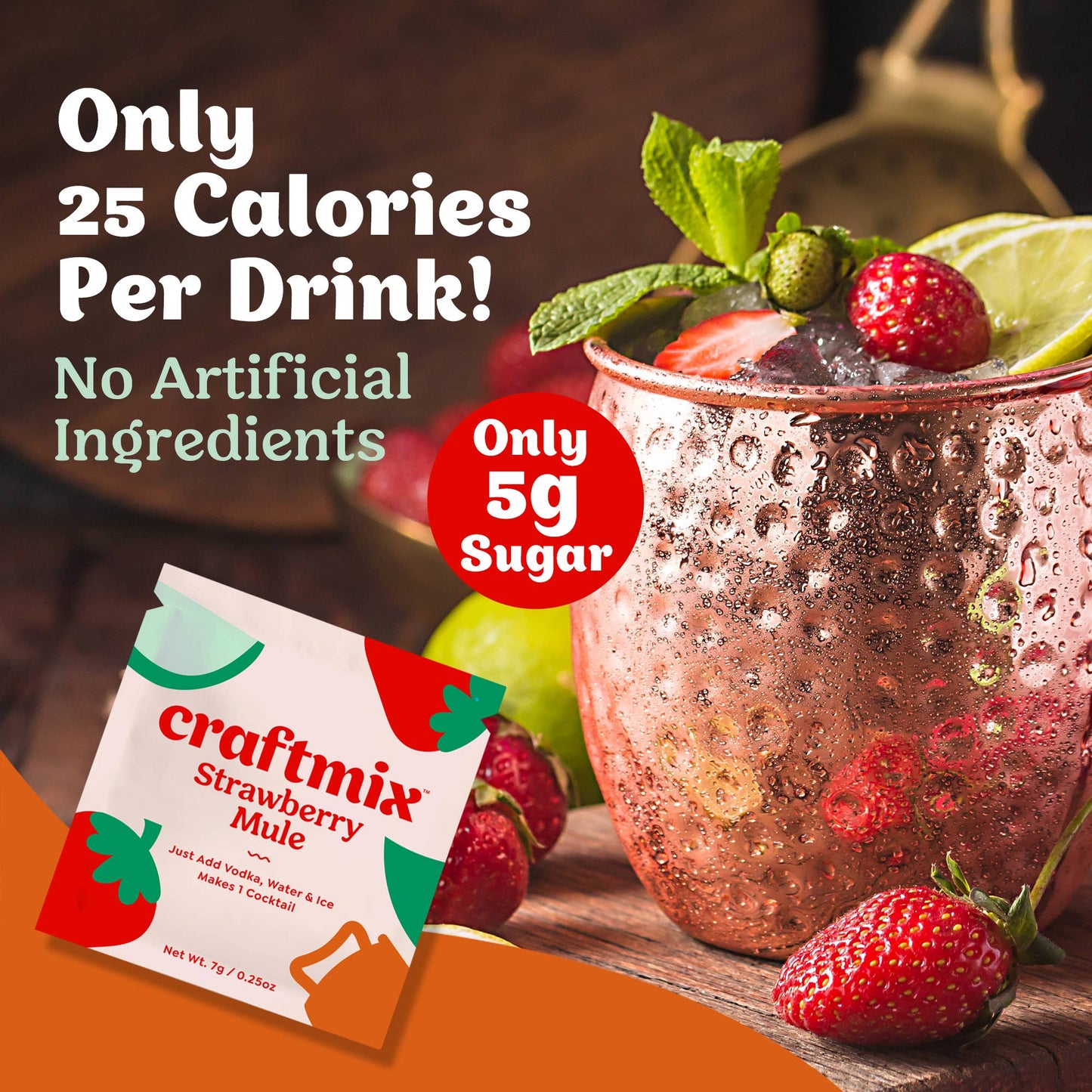 Strawberry Mule Mixer - Single Packets / Caddy Refills