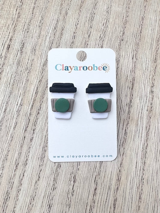 To Go Cups Stud Earrings