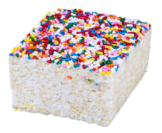 Rainbow Sprinkles Rice Crispy Treat