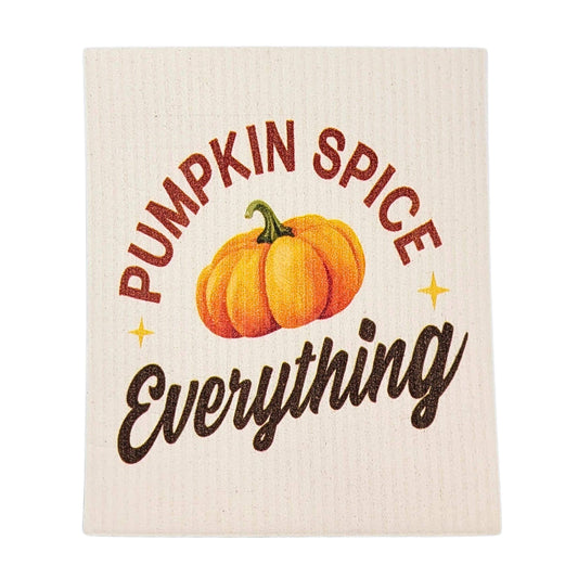 Pumpkin Spice Everything Swedish Dishcloth - Halloween Decor