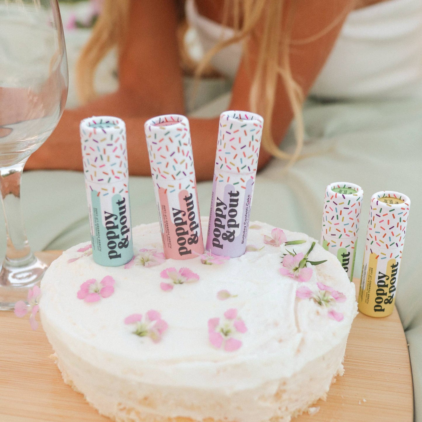 Pink Birthday Confetti Cake