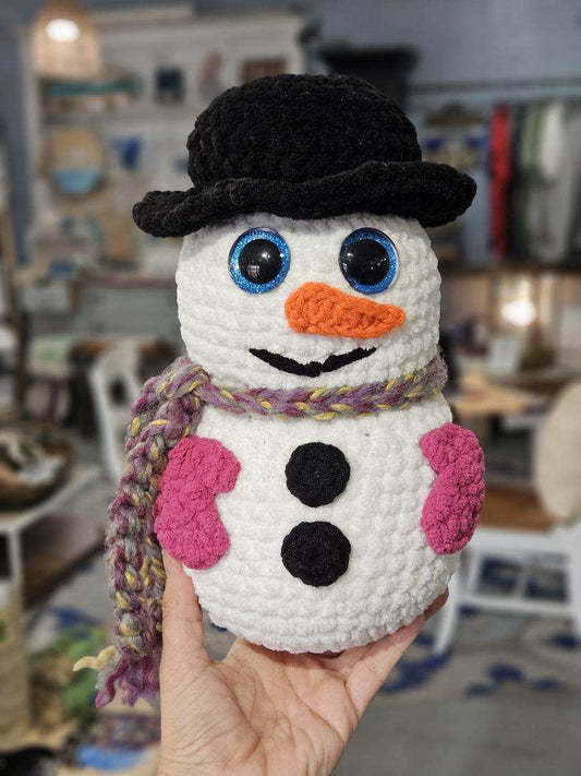 Large Snowman w/ Mittens Crochet