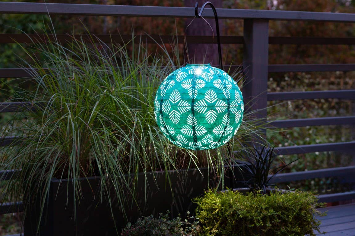 *NEW* Stella Brights 12" Globe Solar Lantern - Turquoise