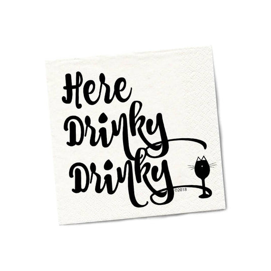 Here Drinky Drinky | Funny Napkins