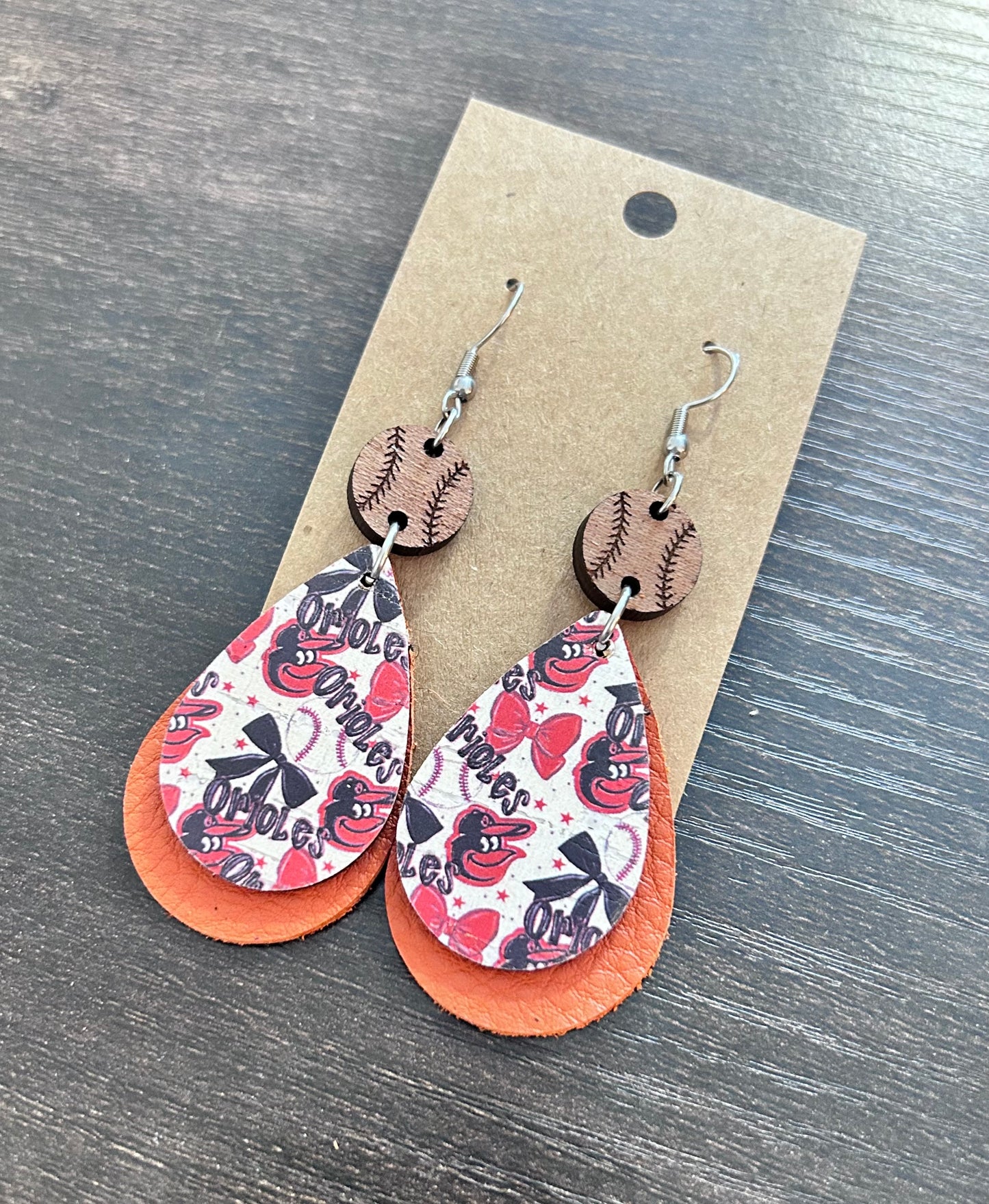 Orioles Dangle Earrings