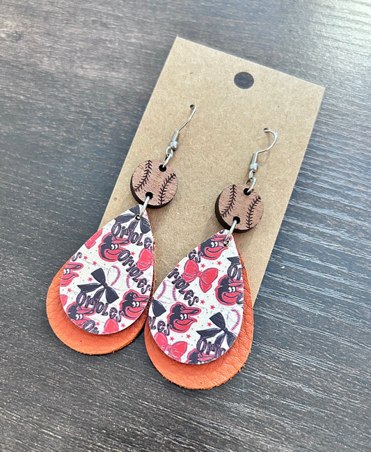 Orioles Dangle Earrings
