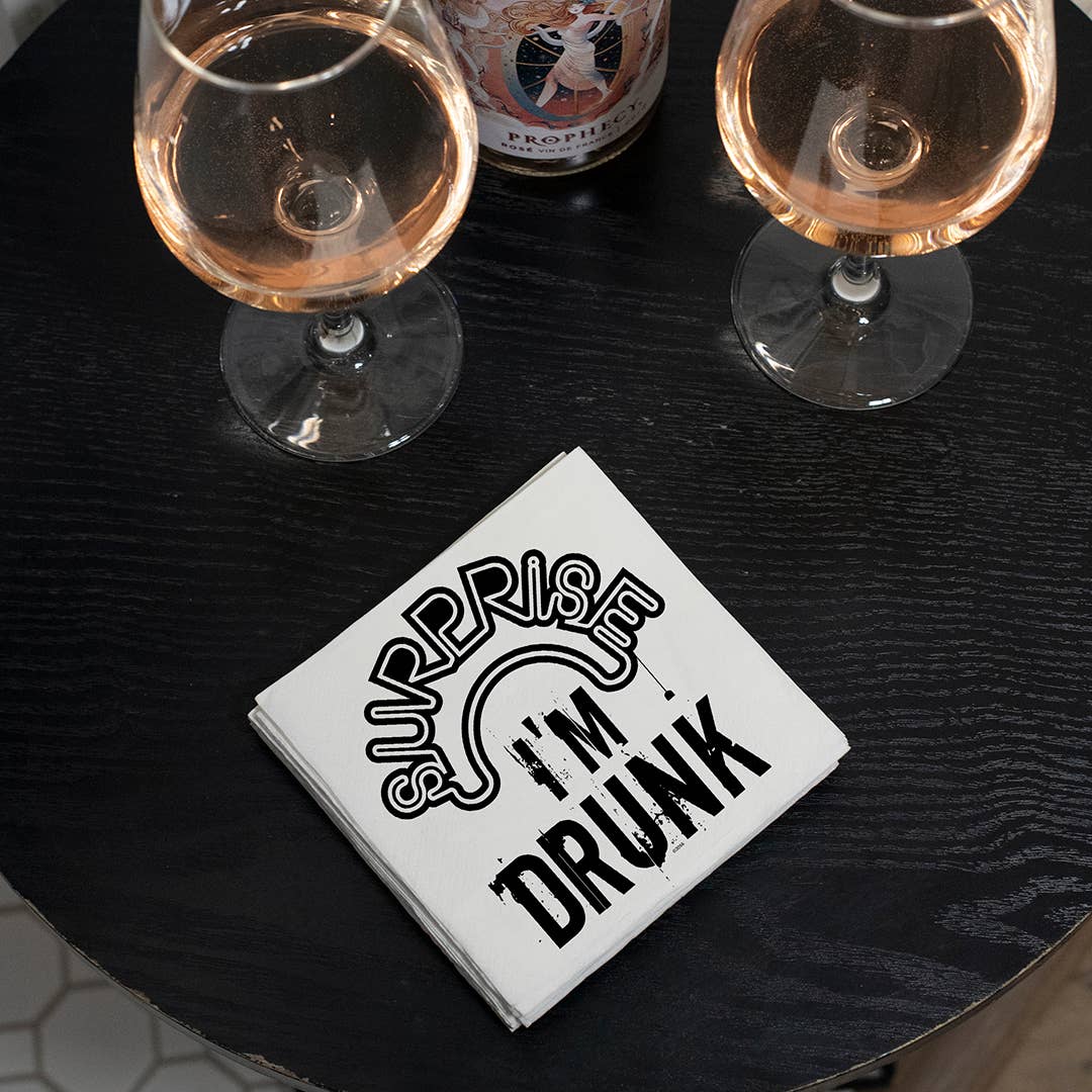 Surprise I'm Drunk  | Funny Napkins