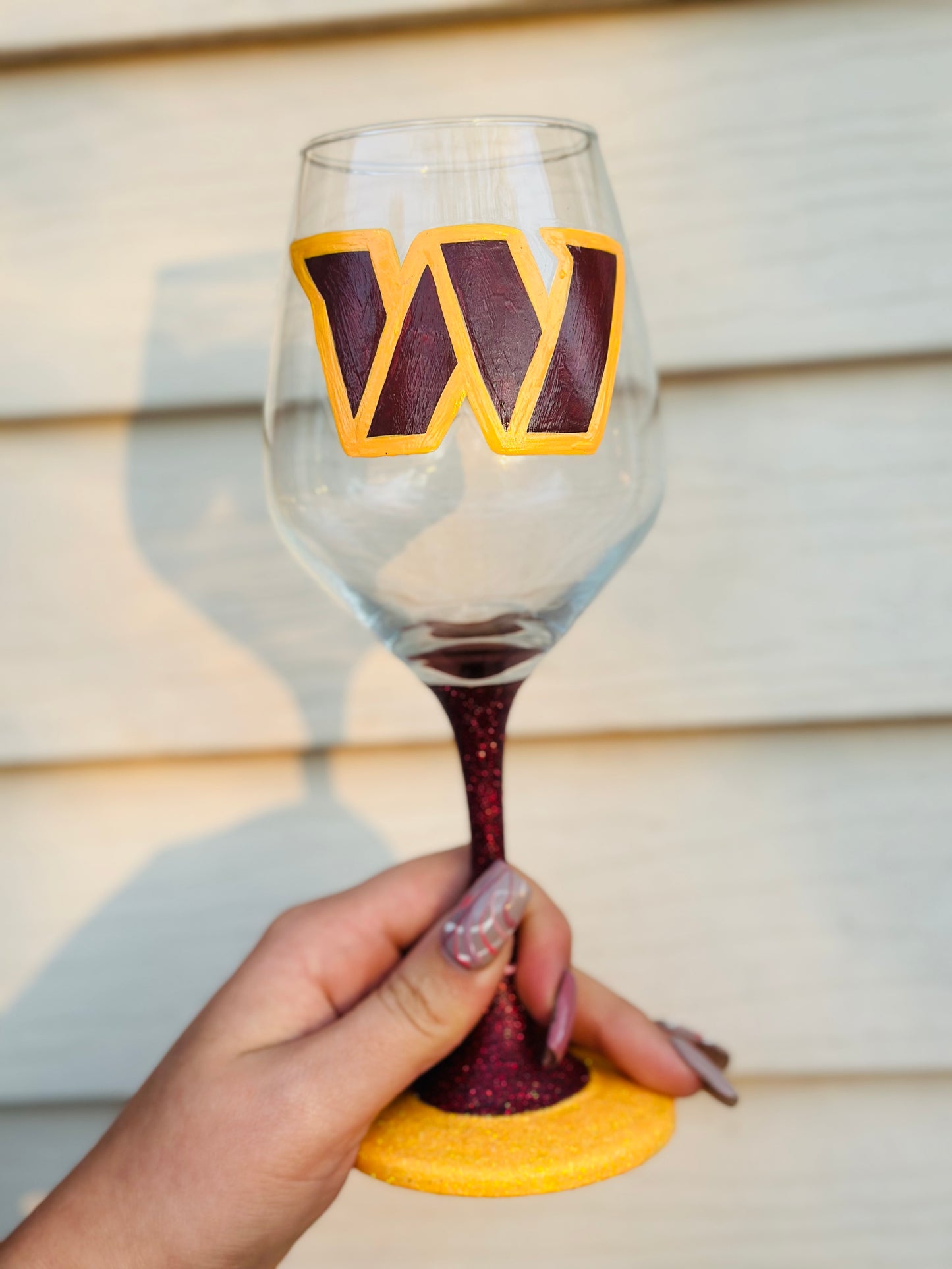 Hand-Painted Decorative Wine Glasses 24oz & 26oz