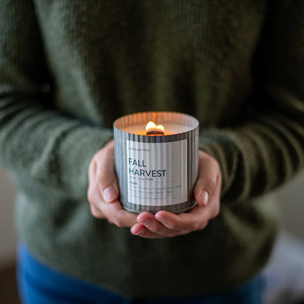 Farmhouse Streusel Rustic Vintage Farmhouse Wood Wick Candle