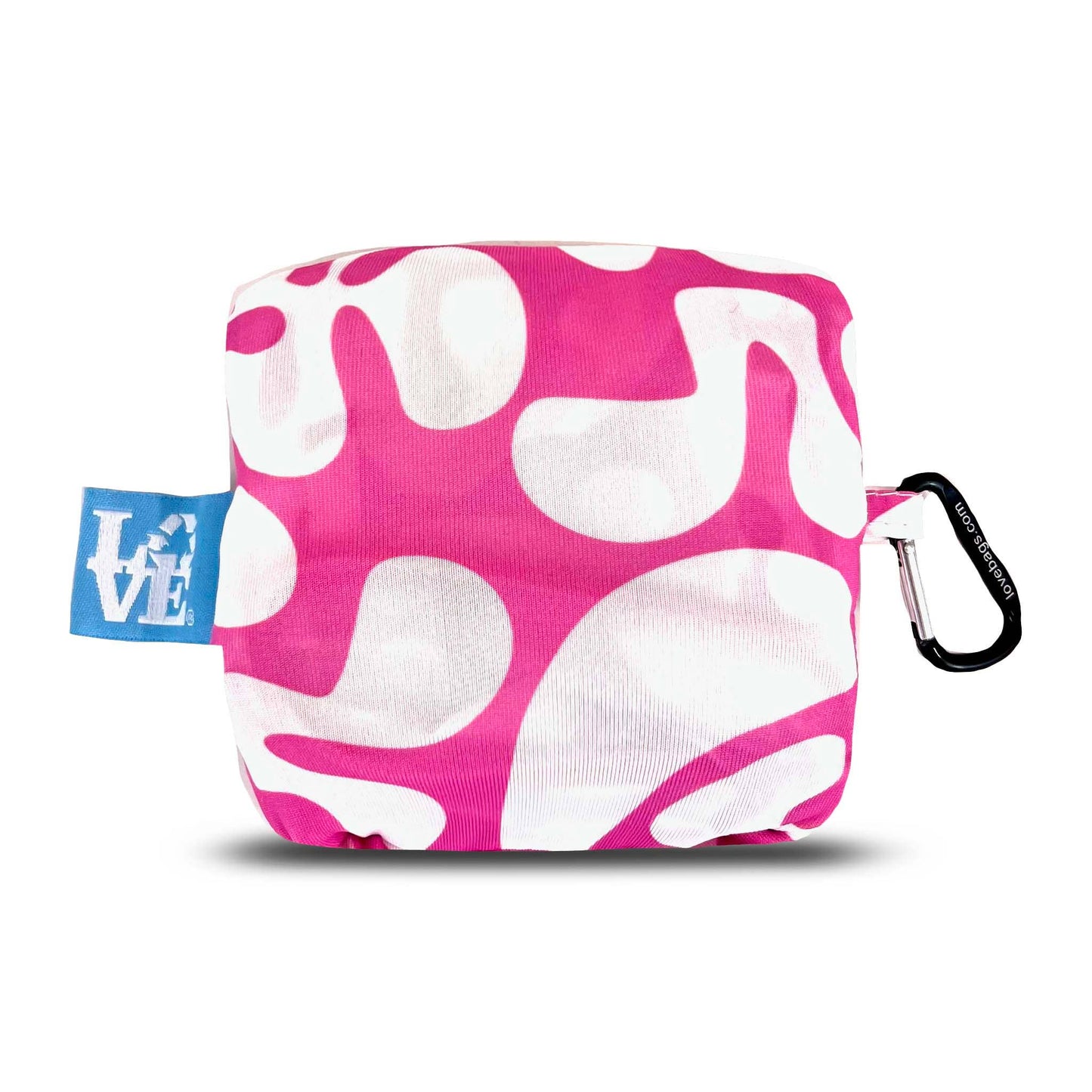 Crossbody Stash It Tote Bag -  Groovy LOVE Pink (with extra long strap)