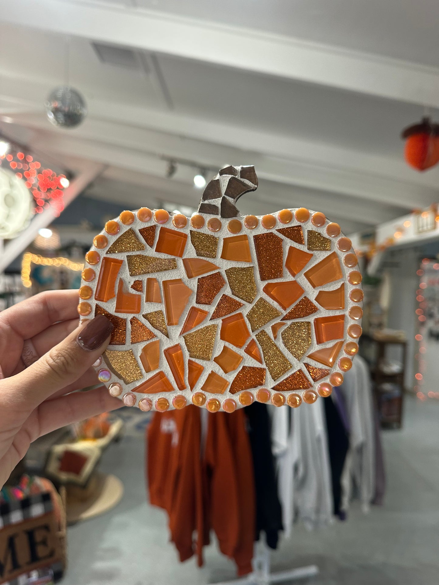 Mini Mosaic Pumpkins