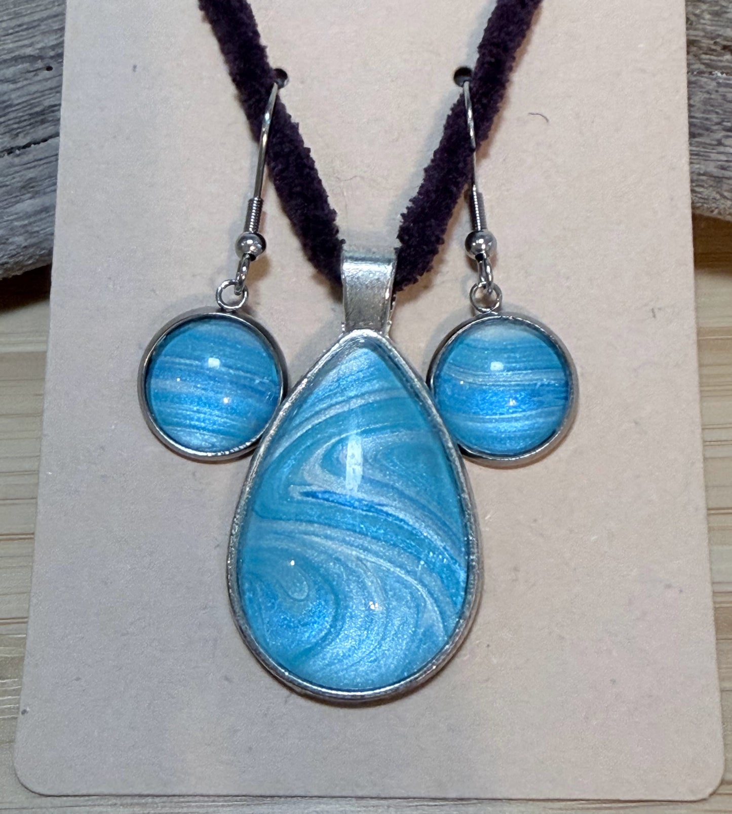Fluid Art Jewelry Sets