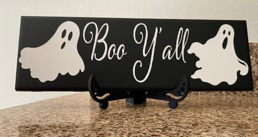 Boo Y'All - Laser Halloween Tile