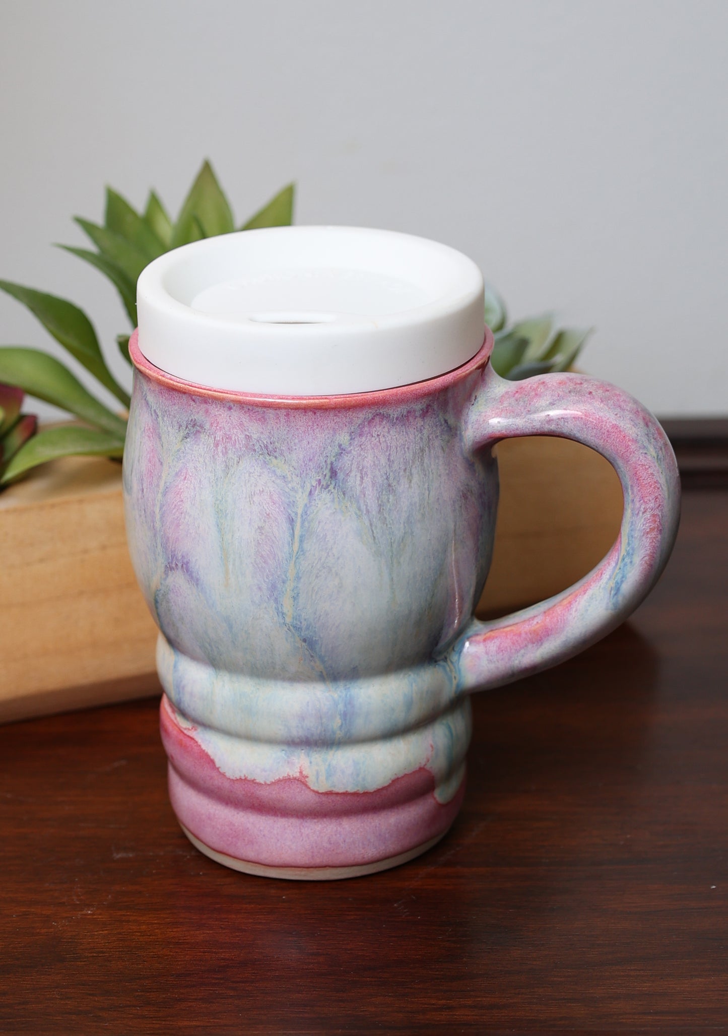 Travel Mugs- Ceramic travel mug with lid