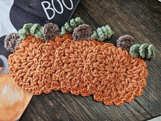 Pumpkin Coasters Crochet (set of 4)