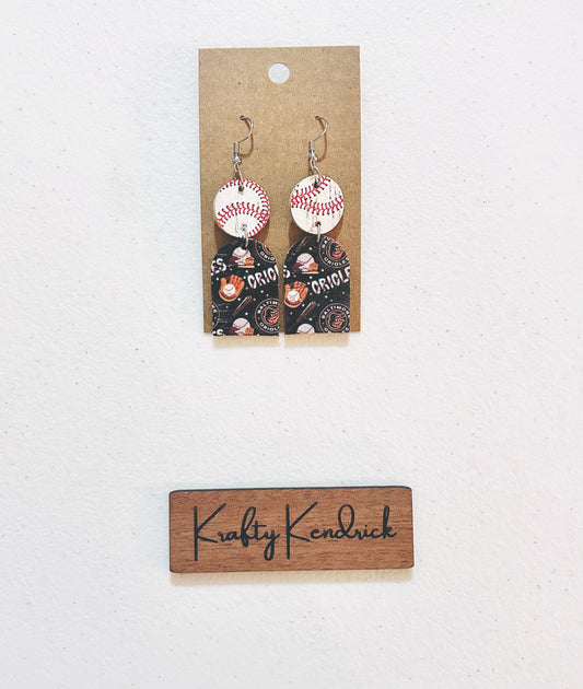 Petite Orioles Dangle Earrings