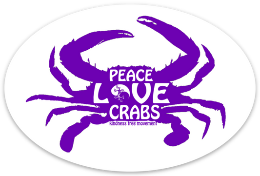 Peace Love Crab Decal/Sticker