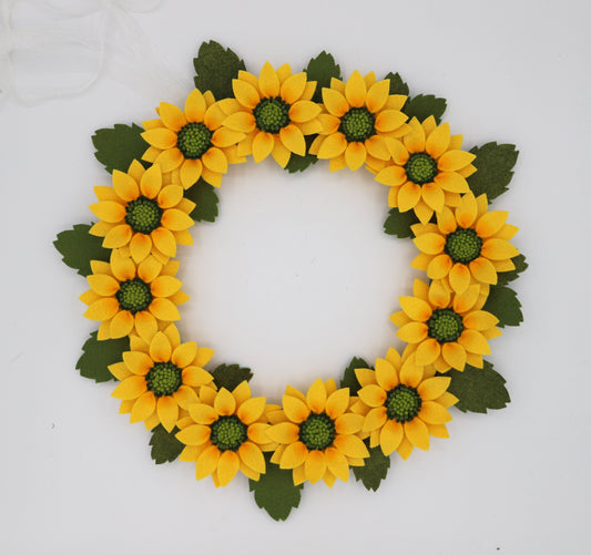 14" Sunflower Wreath