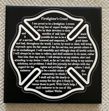 6x6 Fireman's Creed Tile (LT-08)