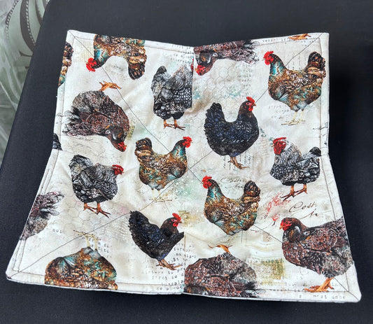 Rooster plate koozie