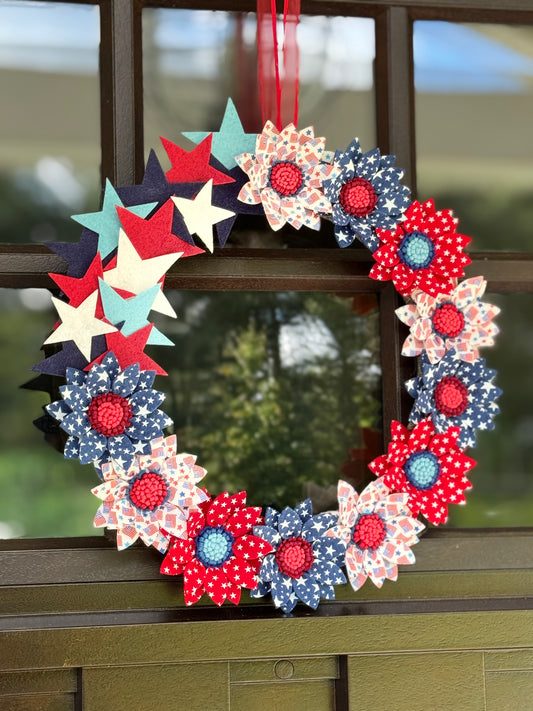 14" Patriotic Wreath
