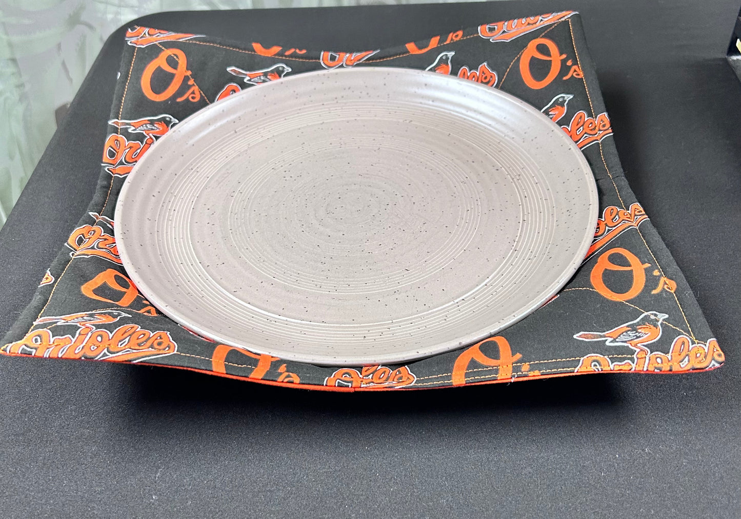 Orioles printed plate koozie