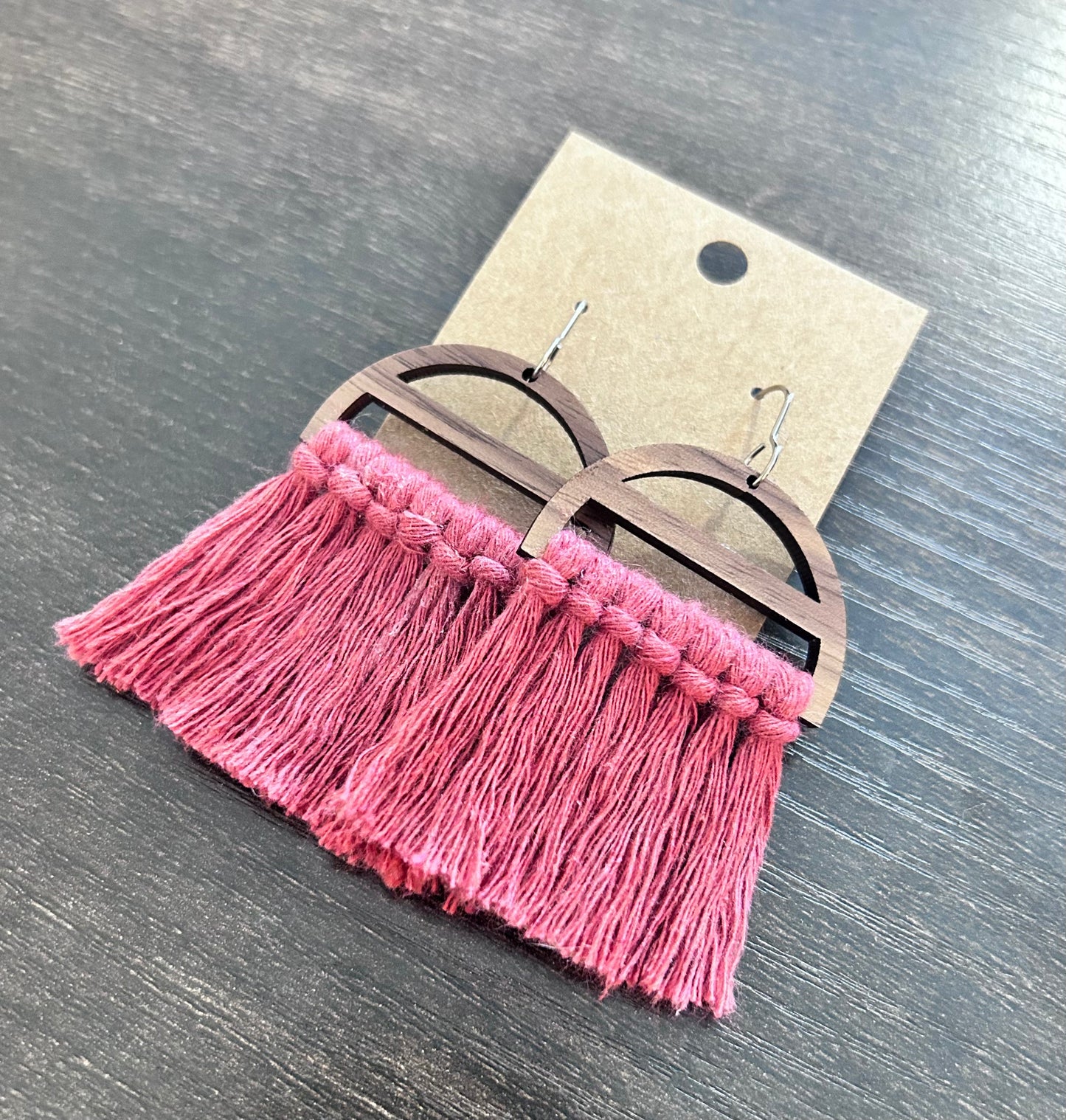 Macramé Dangle Earrings