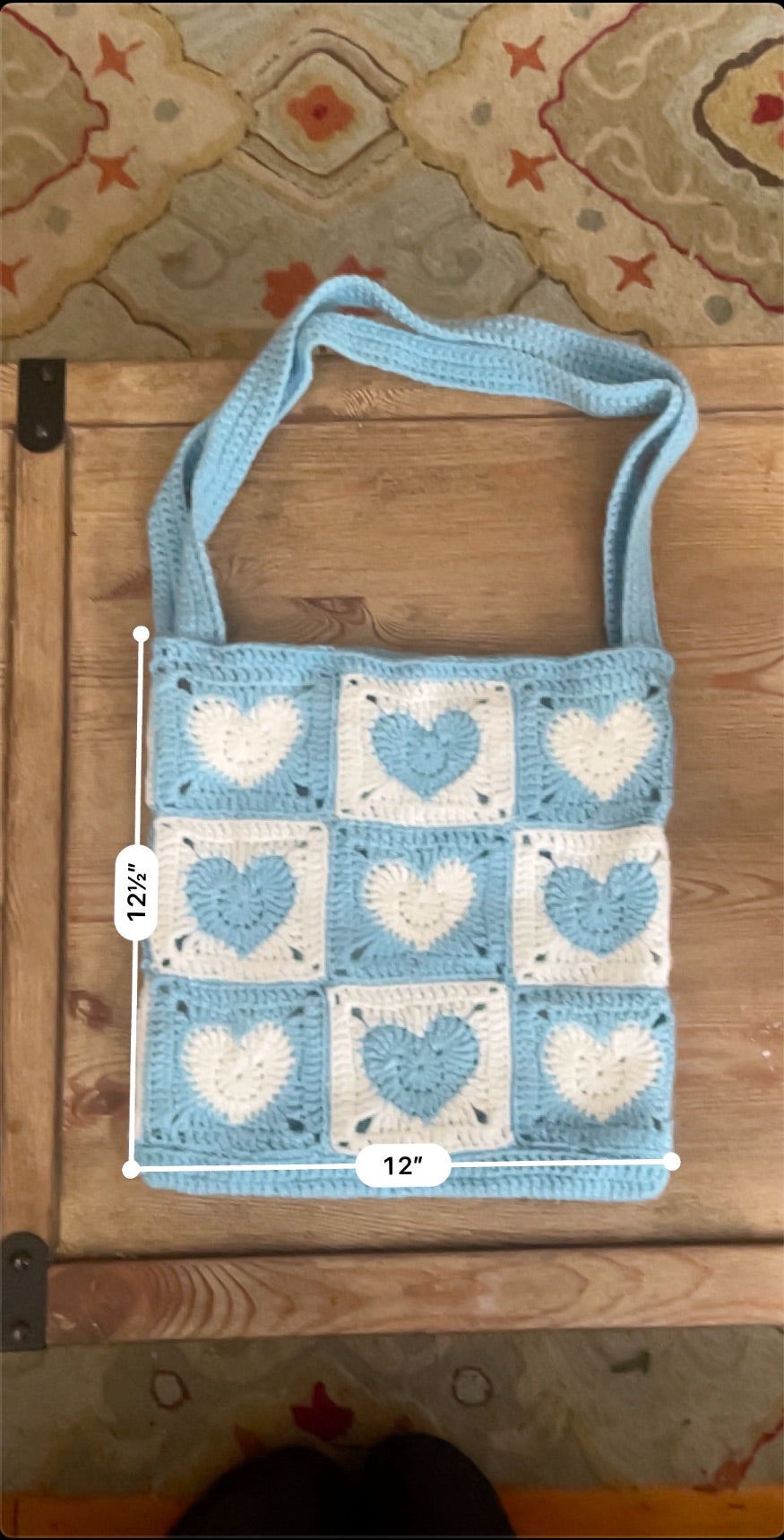 Crochet tote bag