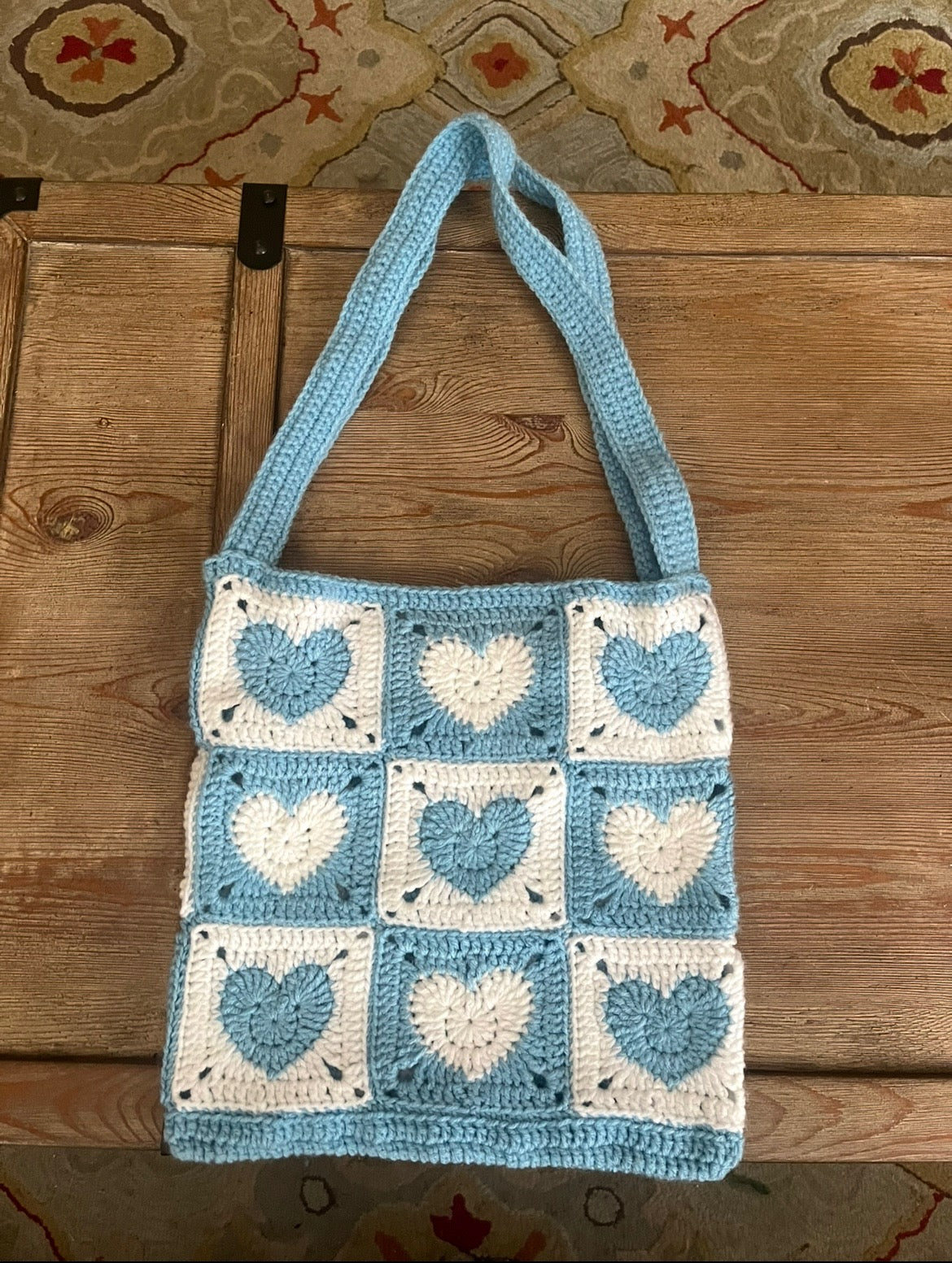 Crochet tote bag