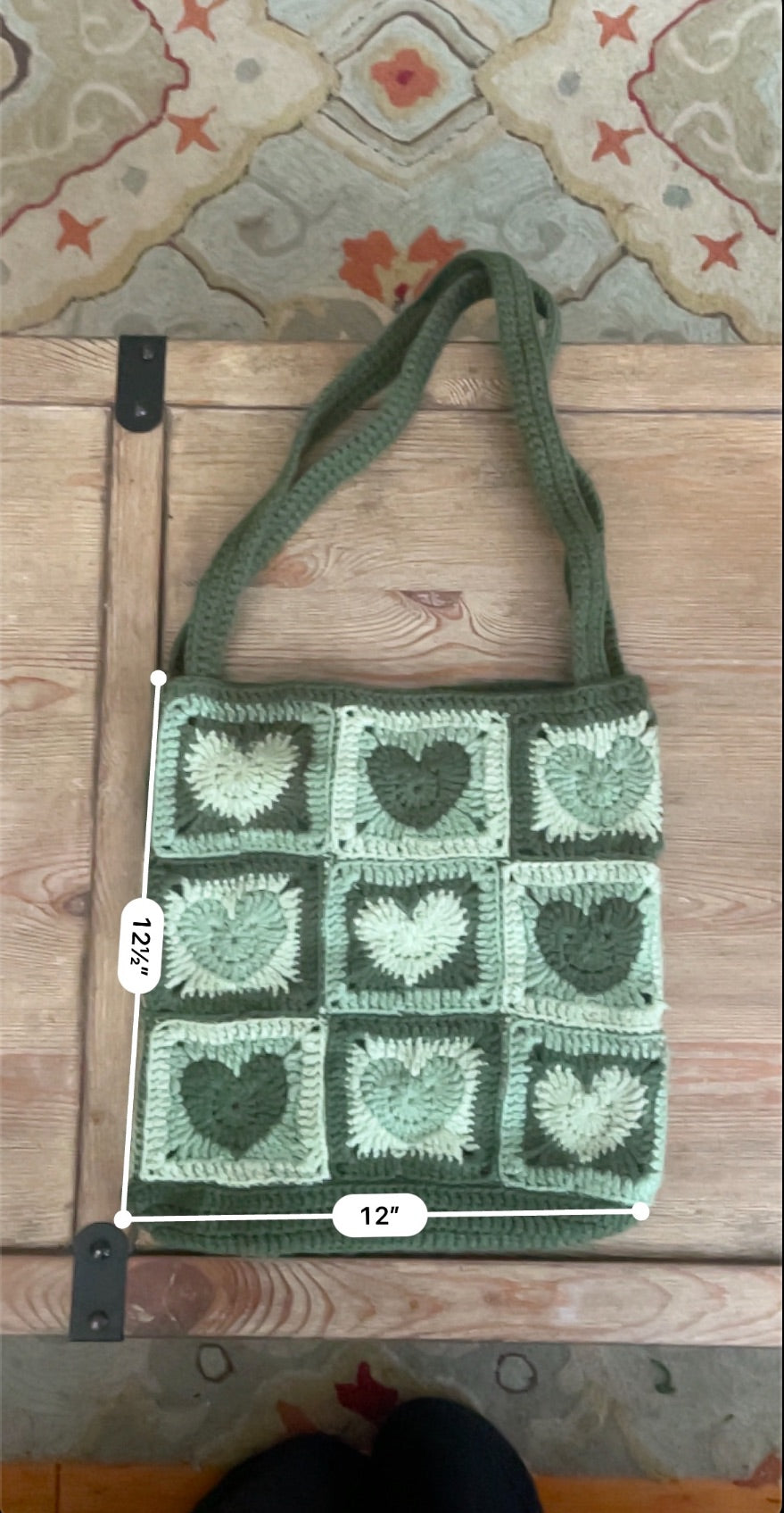 Crochet tote bag