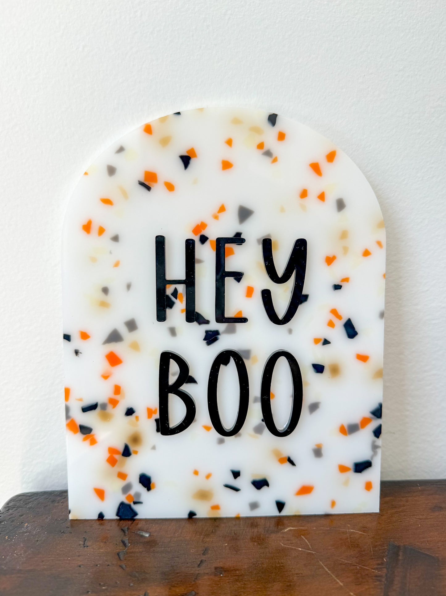 Hey Boo Sign