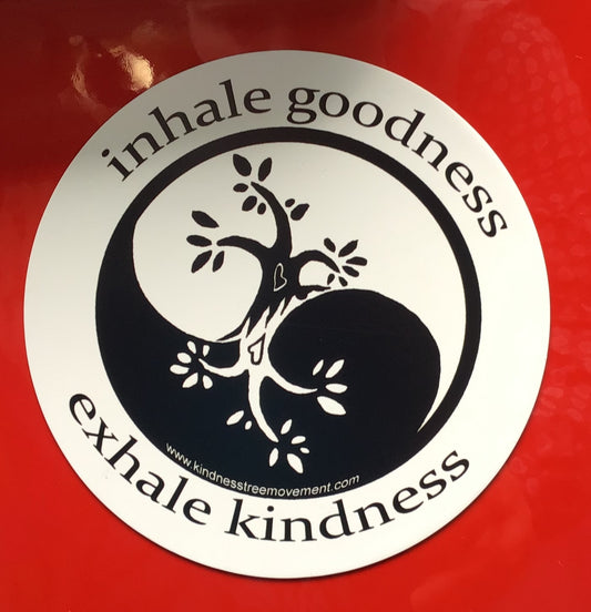 Inhale Goodness Exhale Kindness 4" Decal/Sticker