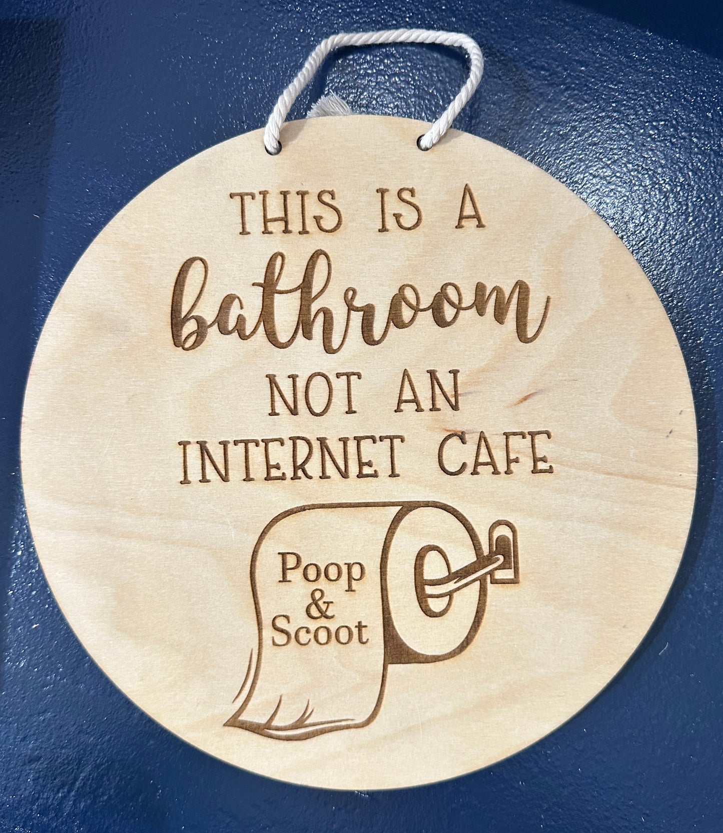 This is a bathroom sign