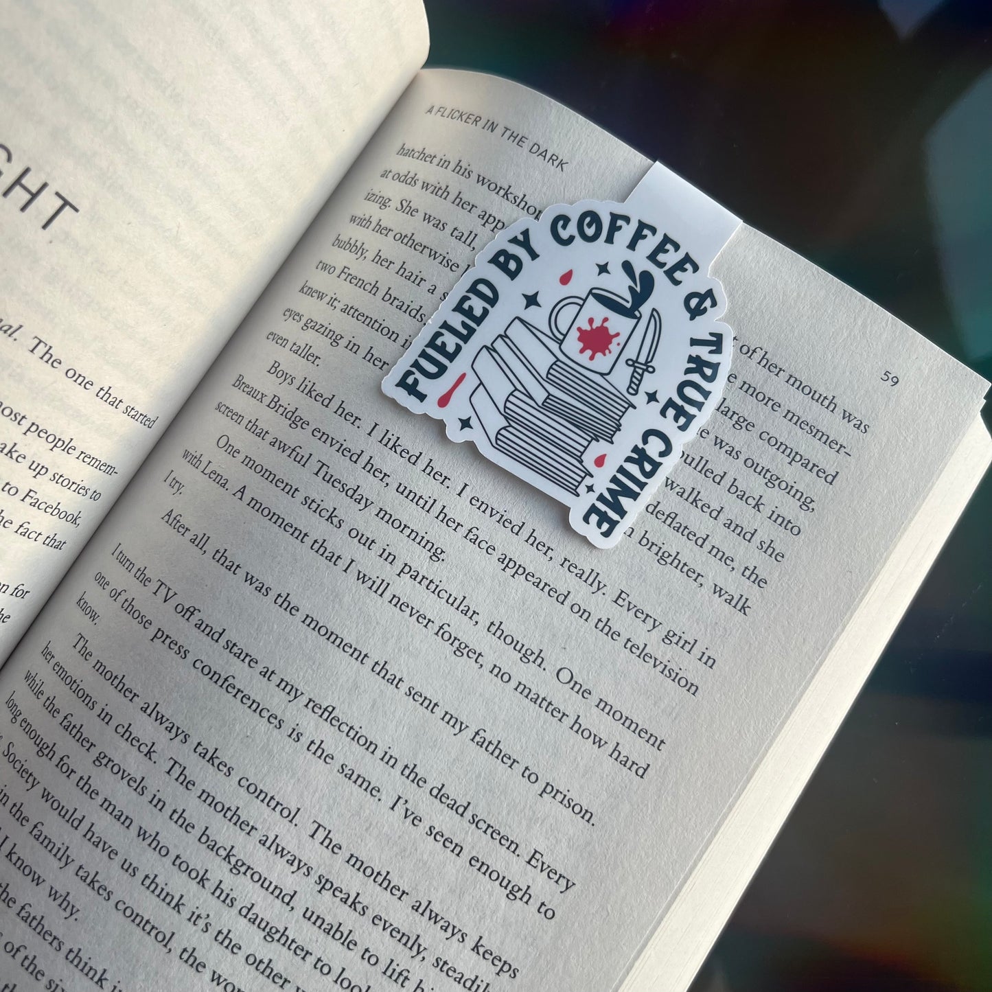 Coffee and Crime Bookmark