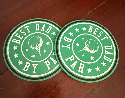 Dad Golf Coasters