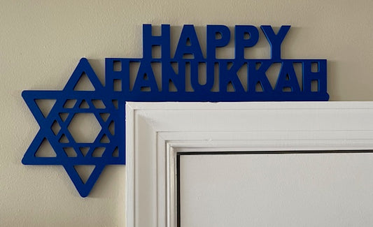 Happy Hanukkah Door and Window Corner