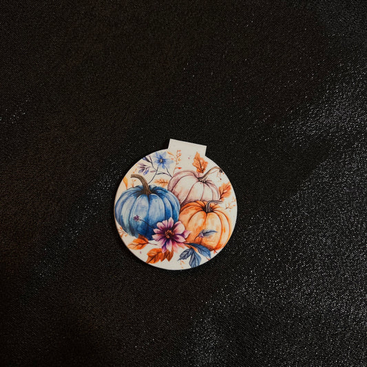 Watercolor Pumpkin Bookmark