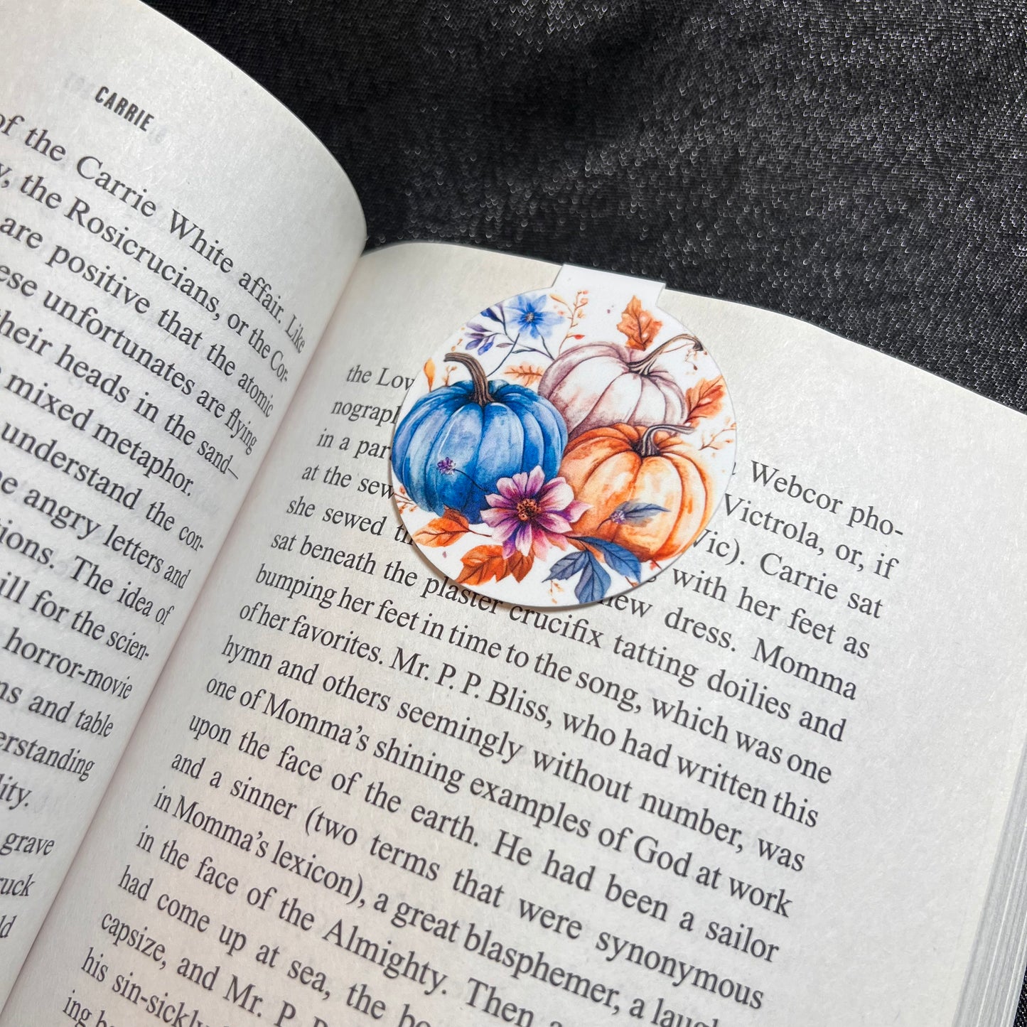 Watercolor Pumpkin Bookmark
