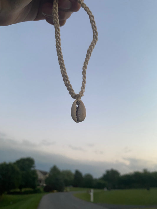 Braided Cowrie Necklace